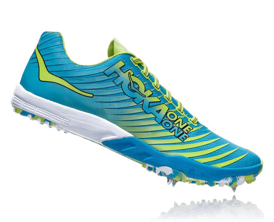 Hoka One One Spikes Dames - Evo Xc - Blauw/Groen - XY4321695